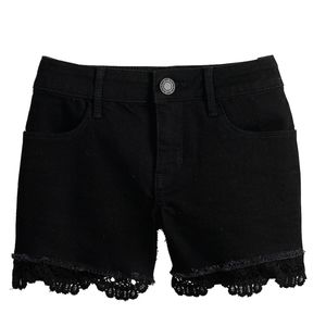 👀50% OFF - NWT‼️SO brand Big Girl's Black Jean Shortie Shorts